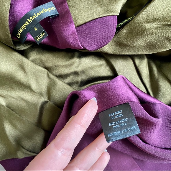 Catherine Malandrino 4 Silk Formal Gown Dress - Picture 7 of 8